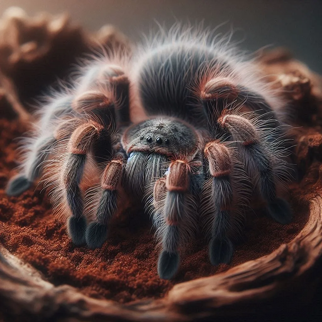 14897 feeding curly hair tarantula