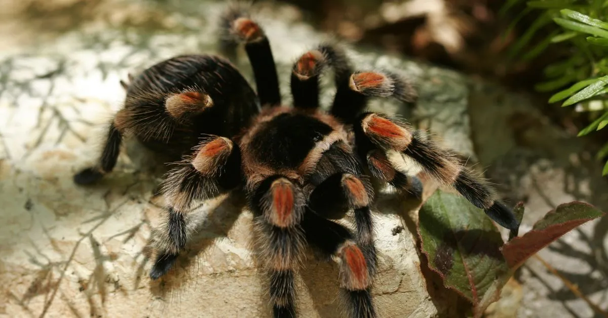 14941 mexican red knee tarantula hair flicking 3