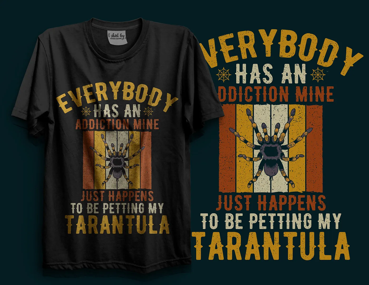 14992 tarantula tshirt logo abstract