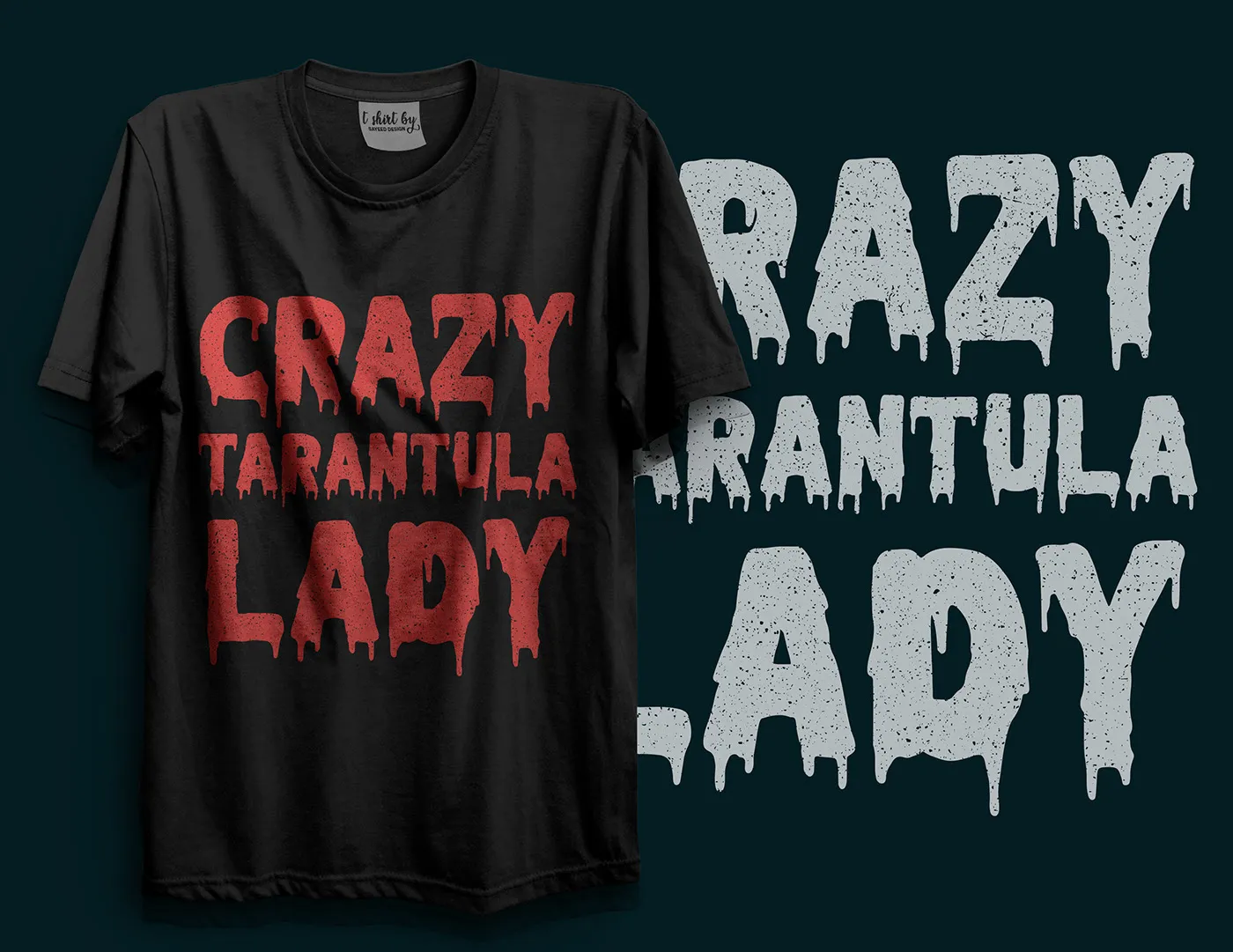 14992 tarantula tshirt logo color