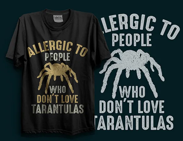14992 tarantula tshirt logo mockup
