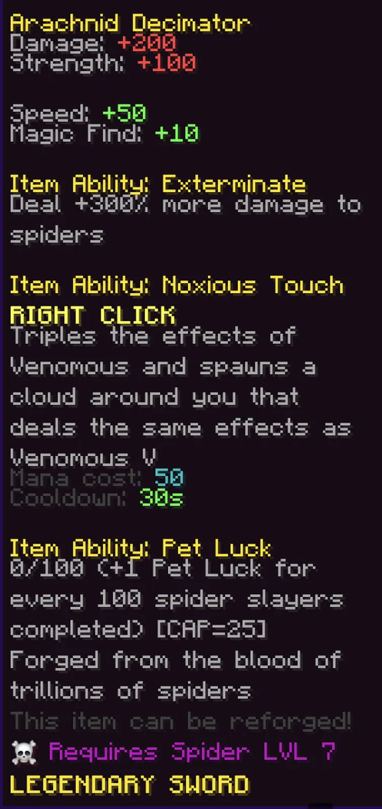 14993 tarantula chestplate